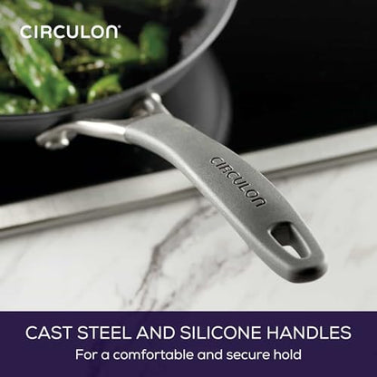 Circulon A1 Series with ScratchDefense Nonstick Induction Frying Pan, 10-Inch, Fry Pan, Graphite