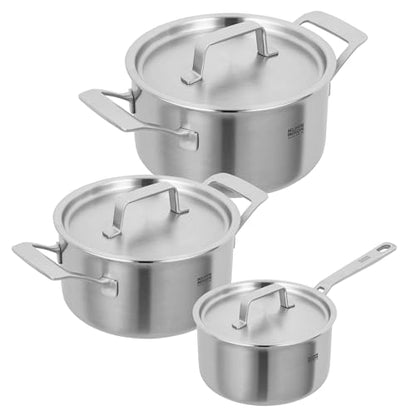 Kuhn Rikon Culinary Fiveply Set sauce 1.7L, pot 3.4L & 6.4L