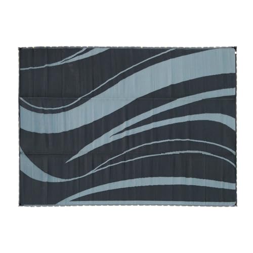 Venture Forward LED Illuminated RV Patio Mat, Wave Design, 9’ x 12’