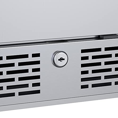 Avallon AFR242SSODLH 24 Inch Wide 5.66 Cu. Ft. Built-In Compact Outdoor Refrigerator with Left Hinge