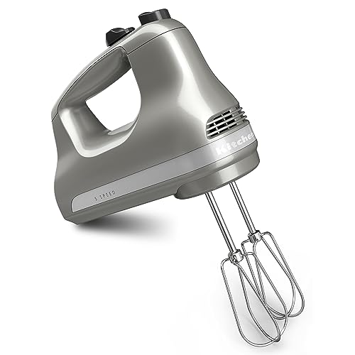 KitchenAid 5-Speed Ultra Power Hand Mixer, Plastic - KHM512, Contour Silver