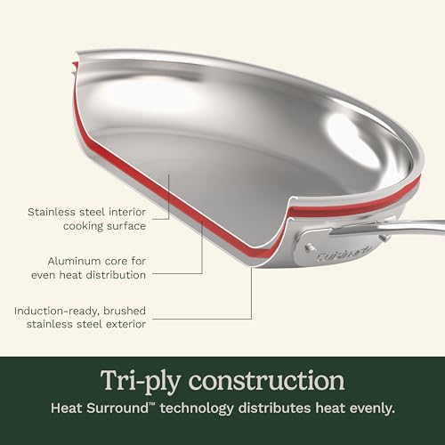 Cuisinart 12-Piece MultiClad Pro Triple Ply Stainless Stainless Steel Pots and Pans Set, Cookware Set Compatible with Induction, Electric, Gas Cooktops, Cool Grip Handles, Oven Safe to 500°F, Silver