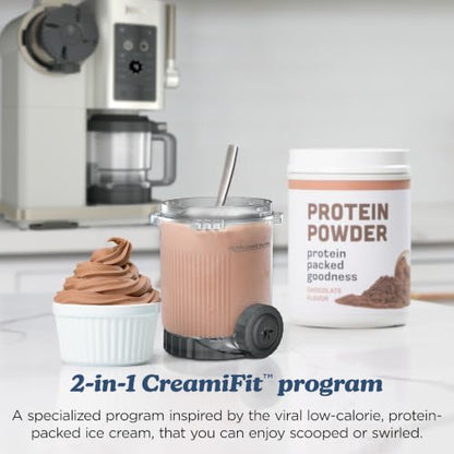 Ninja Creami Scoop&Swirl Ice Cream Maker Amazon Exclusive Bone & Champagne
