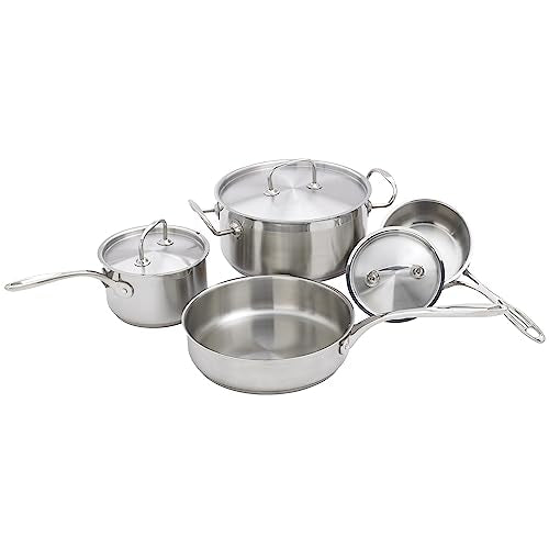 Winco 7-piece Cookware Set, S/S