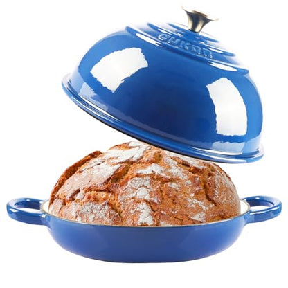 CUKOR 7QT Dutch Oven Pot With Lid, Enameled Cast Iron Dutch Oven For Bread Baking, Non-Stick Bread Pot for Oven/Stovetop (Roast, Braising, Stewing, Soups)