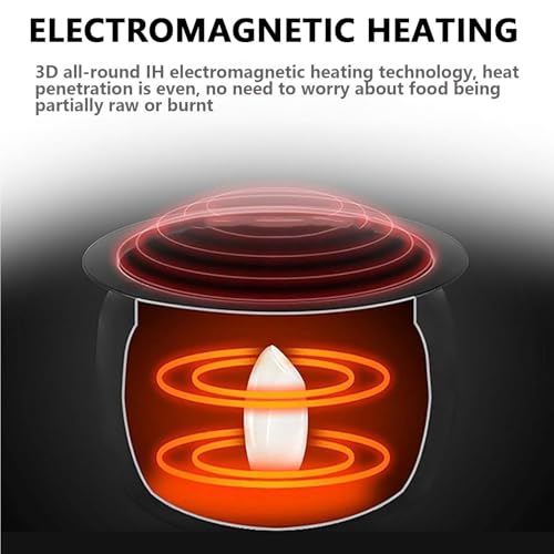 Automatic Cooking Machine,2000W 6L auto Cooking Wok Fried Rice Machine,One-Click Smart Start, Three Speed Adjustable,360 ° Automatic Rotation, for Stir Frying,Stewing,Cooking