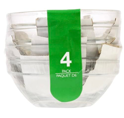 Greenbrier 3½" Glass Prep Bowls, 4-ct. Set