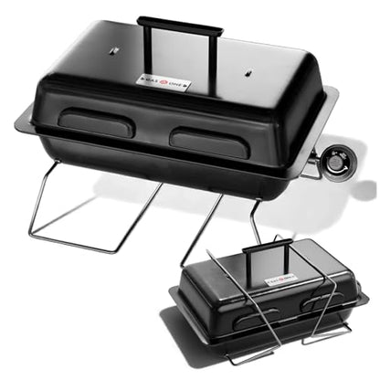 GasOne GPT-25 Propane Burner Gas Grill with Foldable Legs – Portable Grill Propane BBQ Grills with Adjustable Regulator – Heavy Duty Metal Construction – Easy to Assemble, Compact Foldable Design