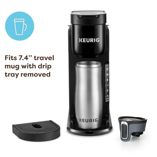 Keurig K-Express Single Serve K-Cup Pod Coffee Maker, 3 Brew Sizes, Strong Button Feature, 42oz Removable Reservoir, Black