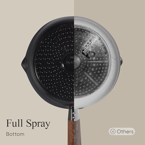 CAROTE 2QT & 3QT Sauce Pan Sets with Lid & Ladle Ceramic Nonstick Pot Set Non Toxic Saucepan Small Kitchen Cooking Pots, Easy to Clean, Induction Comptable, PFAS PTFE Free, Black