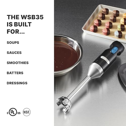 Waring Commercial Quik Stix Immersion Blender, 2-Speed, 7 in Fixed Shaft, for Professional Hand Blender for Kitchens & Restaurants, WSB35