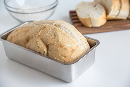 Fox Run Loaf Pan Stainless Steel Baking, 8.5 x 4.5 x 2.25 inches, Rectangular