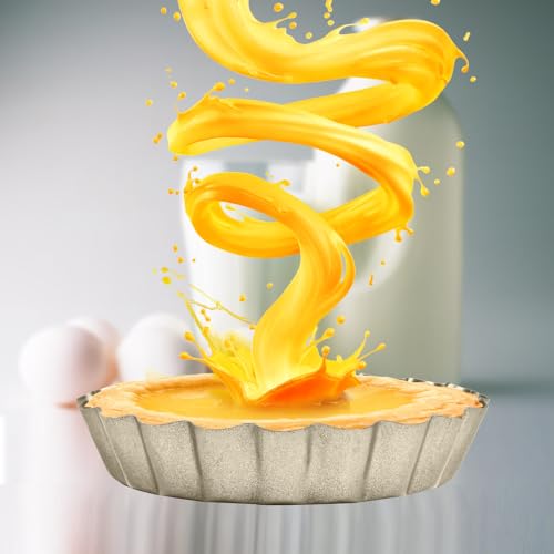 RICHSC-PAN Mini Tart Pan 12PCS, 4 Inch Tart Pan Removable Bottom Non-Stick Tin, 0.9 Inches High Suitable for DIY Making Small Tarts at Home. Champagne Gold Appearance.