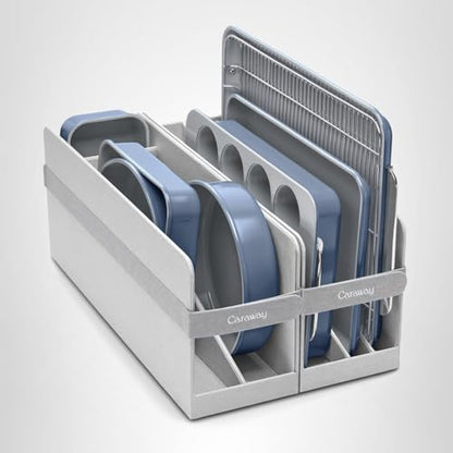 Caraway Nonstick Ceramic Bakeware Set (5 Pieces) - Baking Sheets, Assorted Baking Pans & Storage - Aluminized Steel Body - Non Toxic, PTFE & PFOA Free - Slate