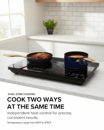 Nuwave PIC Double Pro Induction Cooktop, IMD Touch Controls, 30603V01