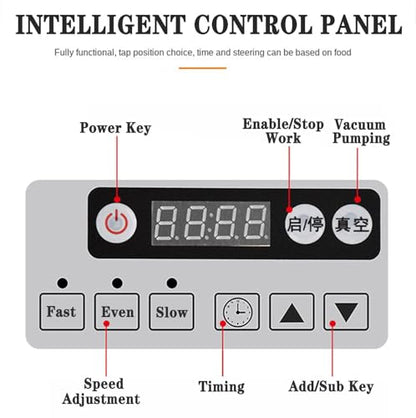 PtaTritious Vacuum Tumbler Marinator 18L/36LB Meat Tumbler Marinating Machine with Bidirectional Rotation & 3-Speed Control, 1-99Mins Timing, for Chicken Steak Burger Shop