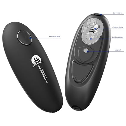 Automatic Electric Can Opener - Hands-Free Operation, Smooth Edge Cutting, Battery Powered for Effortless Opening