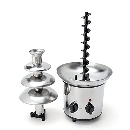 Chocolate Fountain Machine 4 Tier Electric Chocolate Fondue Fountain Machine 4-Pound Capacity for Chocolate Candy Butter Cheese