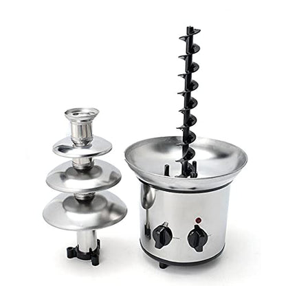Chocolate Fountain Machine 4 Tier Electric Chocolate Fondue Fountain Machine 4-Pound Capacity for Chocolate Candy Butter Cheese