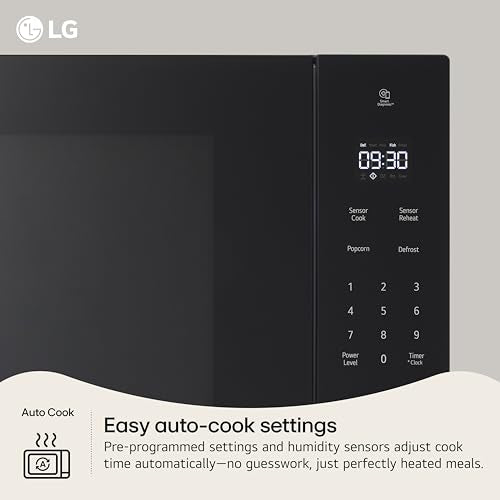 LG Countertop Microwave, 1.5 cu. ft., Stainless Steel, 21.44"x12.13"x16.19", Smart Inverter, Sensor Cooking, 1200 Watts