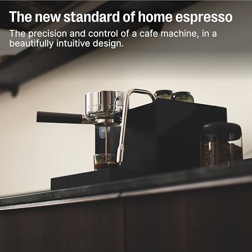 Fellow Espresso Series 1 – Home Espresso Machine – Heats in Under 2 Minutes, Precise Temperature Control, Pressure Profiling, Built-In Guidance, Assisted Milk Steaming, Matte Black