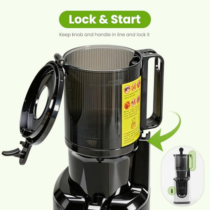 KMFurnila Juicer Machines, Electric Slow Masticating Cold Press Juicer