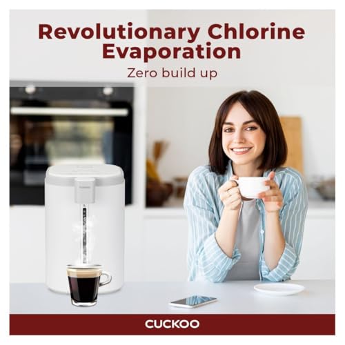 CUCKOO CWP-A501TW | Hot Water Dispenser & Warmer | Auto Dispense & Boil Dry Protection | Insulated Stainless Steel | 5 Liter