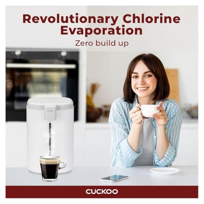 CUCKOO CWP-A501TW | Hot Water Dispenser & Warmer | Auto Dispense & Boil Dry Protection | Insulated Stainless Steel | 5 Liter