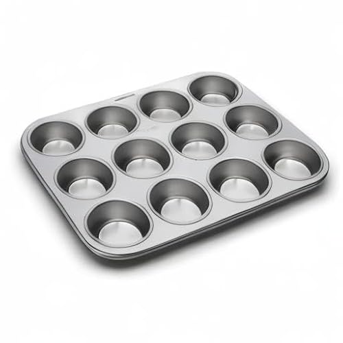 Fox Run Muffin and Cupcake Pan, 12 Standard Cup Stainless Steel Muffin Pan