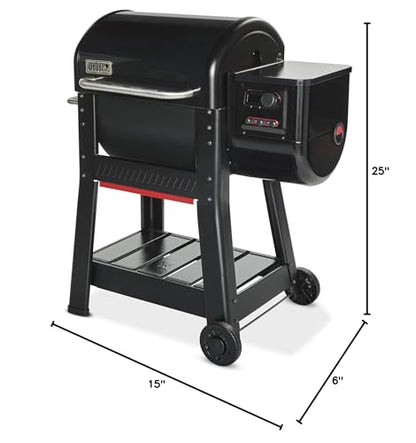 Weber Smoque™ 22‑Inch Bottom Shelf – Heavy‑Duty Storage Shelf for Pellet Smokers, Durable Metal Accessory for Extra Grill Organization & Outdoor BBQ Gear