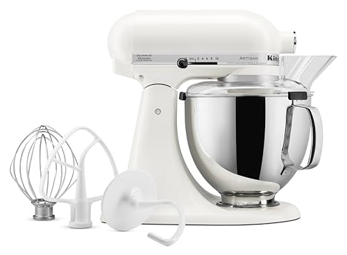 KitchenAid Artisan Series 5 Quart Tilt Head Stand Mixer, KSM150PS, Porcelain White