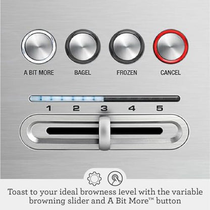 Breville BTA720XL Bit More Toaster, 2 Slice, Brushed Stainless Steel