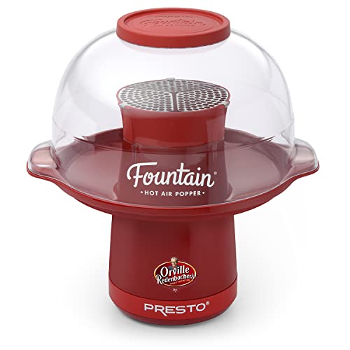 Presto 04868 Orville Redenbacher's Fountain Hot Air Popper, 20-Cups, Red