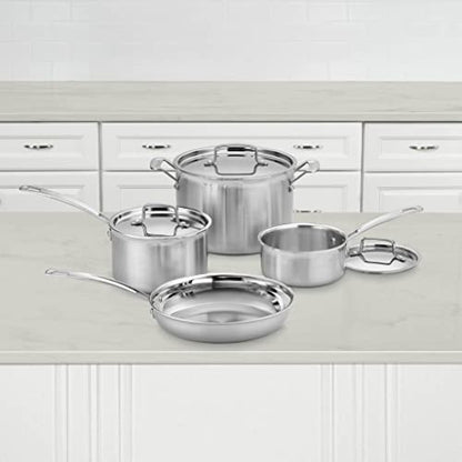 Cuisinart MCP-7NP1 Multiclad Pro Triple Ply 7-Piece Cookware Set Skillet