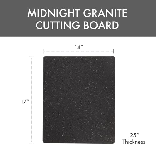 Dexas Superboard Reversible Pastry Board, 14 x 17 Inches, Midnight Granite Color - Dishwasher Safe, Plastic, Ideal for Baking and Food Prep