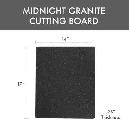 Dexas Superboard Reversible Pastry Board, 14 x 17 Inches, Midnight Granite Color - Dishwasher Safe, Plastic, Ideal for Baking and Food Prep