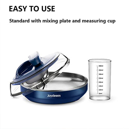 Joydeem Electric Crepe Maker, Non-Stick Pancake Maker Machine With Temperature Control Handle, 8 inch Blue, JD-9401B