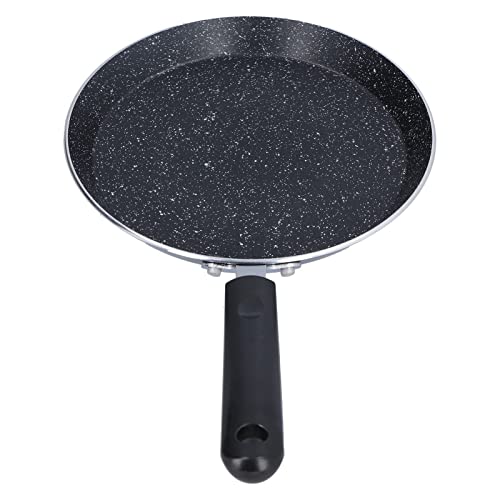 QANYEGN 6 Inch Flat Skillet, Nonstick Crepe Pan, Frying Pan Skillet, Omelette Pan for Camping Indoor and Outdoor Cooking (Black)