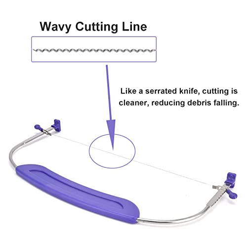 WAFJAMF Adjustable Cake Leveler Cutter for Leveling Tops, Suitable for 10 Inch Cake, Professional Cake Slicer with Stainless Steel Wire Cakes Baking Tool for Wedding Birthday Layer Cake