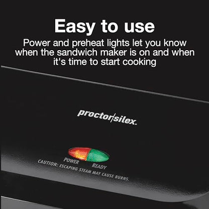 Proctor Silex Panini Press Sandwich Maker Grill & Electric Indoor Grill