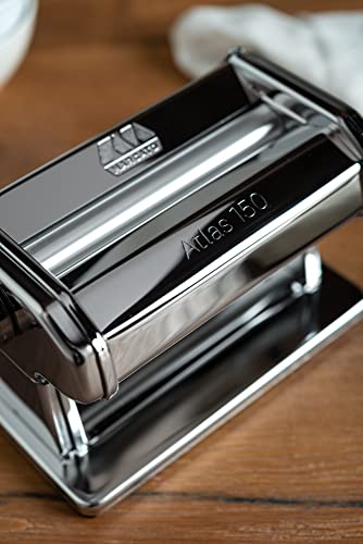 MARCATO Atlas 150 Manual Pasta Maker Machine – SPAGHETTI & LASAGNA. Made in Italy.