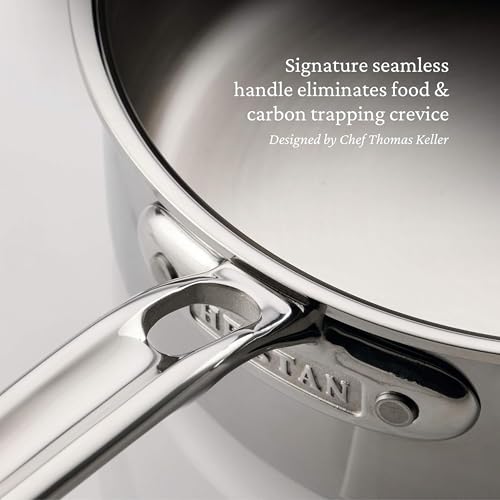 Hestan ProBond Luxe 5-Piece Professional Clad Stainless Steel Cookware Set