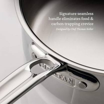 Hestan ProBond Luxe 5-Piece Professional Clad Stainless Steel Cookware Set