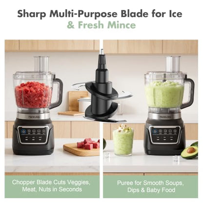 HoninJoy 14-in-1 Food Processor Blender Combo, All-in-One Kitchen Blender