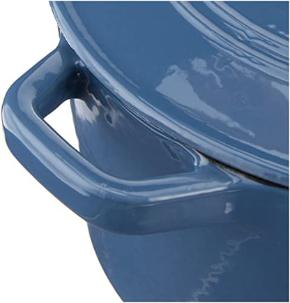 Cuisinart 3 Qt Casserole, Covered, Enameled Provencial Blue