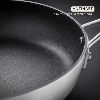 Scanpan CS+ 3 QT Nonstick Saute Pan – Compatible with All Cooktops, Induction Ready, Metal Utensil Safe, Oven Safe to 500°F, Dishwasher Safe