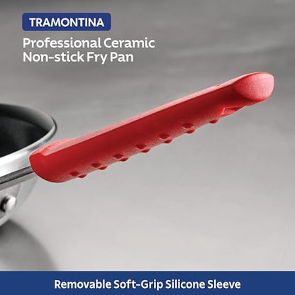 Tramontina Professional 14-Inch Ceramic Non Stick Extra Large Frying Pan, Heavy-Gauge Aluminum Skillet with Ceramic Nonstick Coating, Dishwasher and Oven Safe, Black