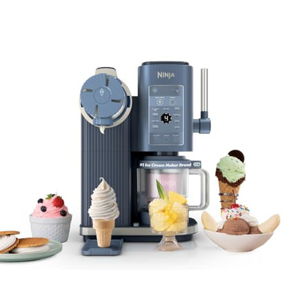 Ninja Creami Scoop & Swirl 13-in-1 Ice Cream and Soft Serve Maker, NC701BL