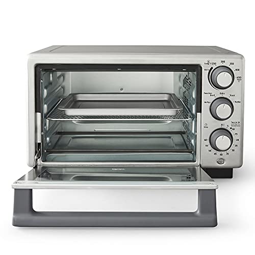 Oster Compact Countertop Oven With Air Fryer, Stainless Steel