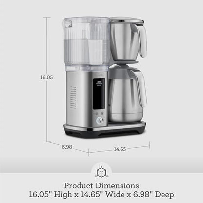 Breville Luxe Drip Coffee Machine BDC465BTR, Black Truffle, Thermal Carafe